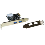 NILOX LKPCARD02 SCHEDA PCI-EXPRESS 2 PORTE USB 3.0 CON STAFFA NORMALE E STAFFA LOW PROFILE